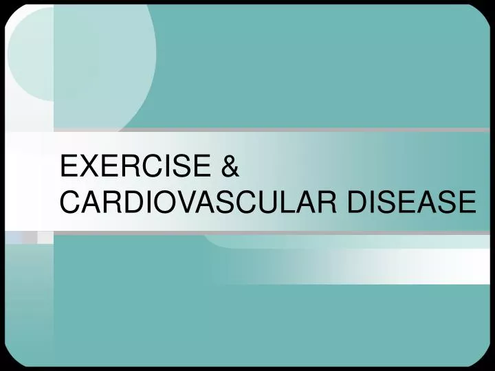 exercise cardiovascular disease