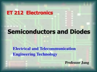 ET 212 Electronics