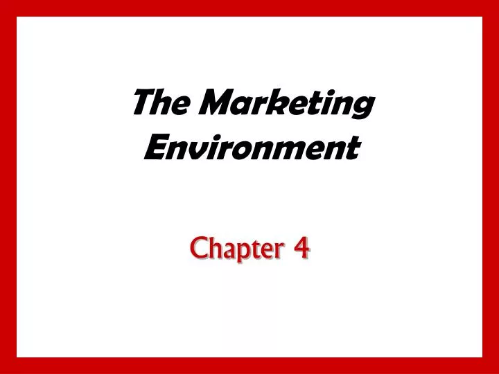 the marketing environment