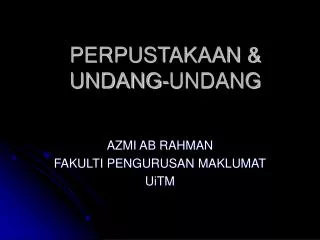 perpustakaan undang undang