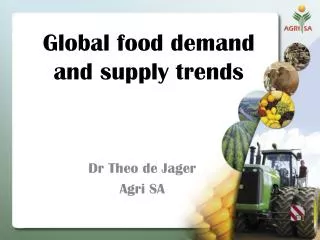 Global food demand and supply trends