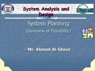 System Planning (Overview of Feasibility)