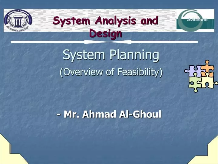 system planning overview of feasibility