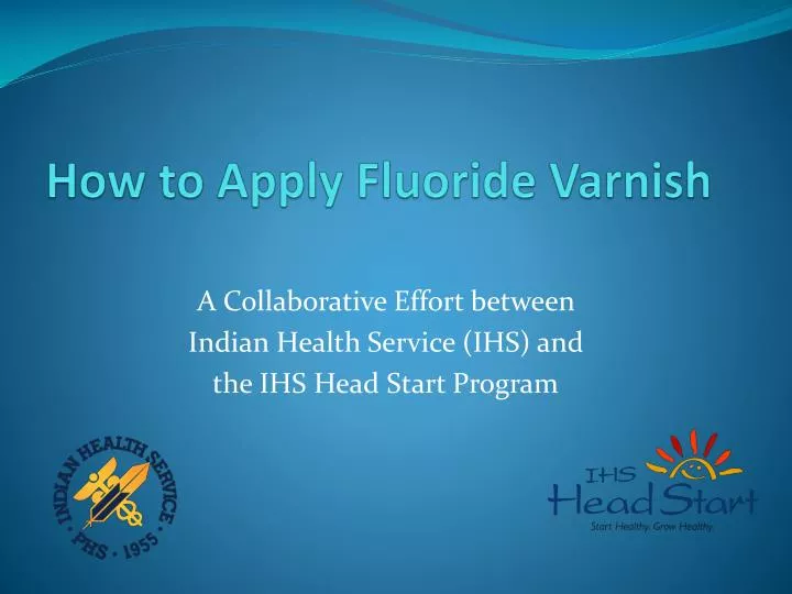 how to apply fluoride varnish