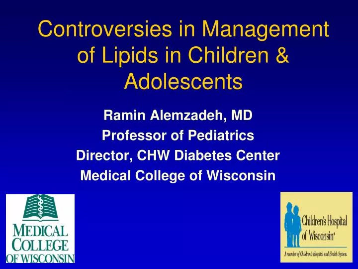 controversies in management of lipids in children adolescents
