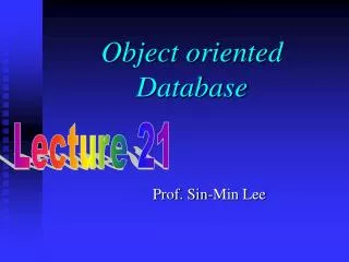 Object oriented Database