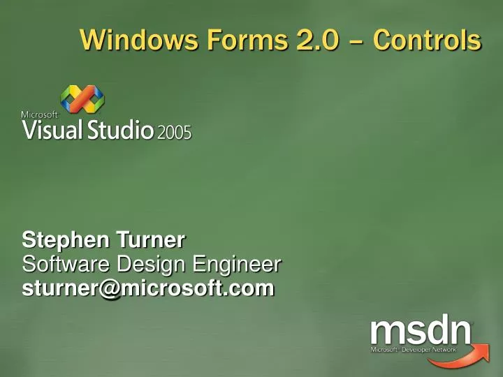 windows forms 2 0 controls