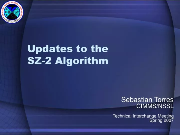 updates to the sz 2 algorithm
