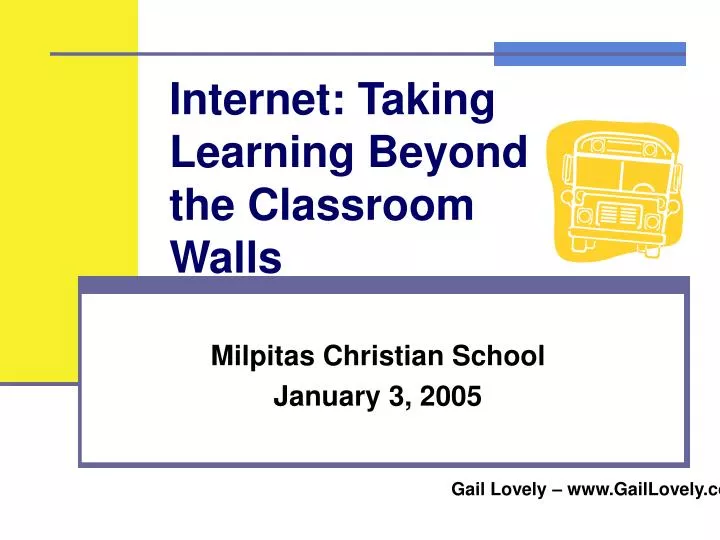 internet taking learning beyond the classroom walls