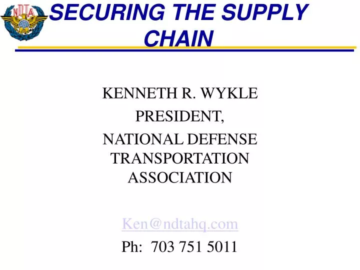 securing the supply chain