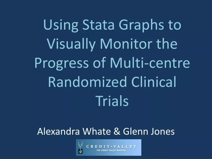 using stata graphs to visually monitor the progress of multi centre randomized clinical trials