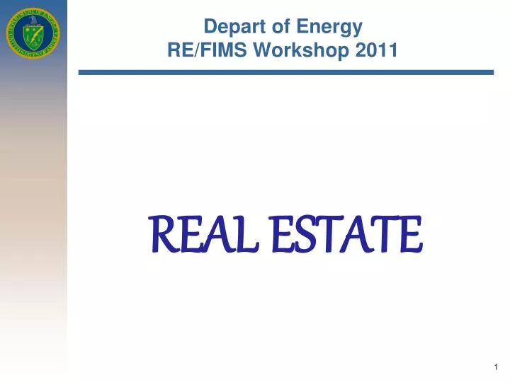depart of energy re fims workshop 2011