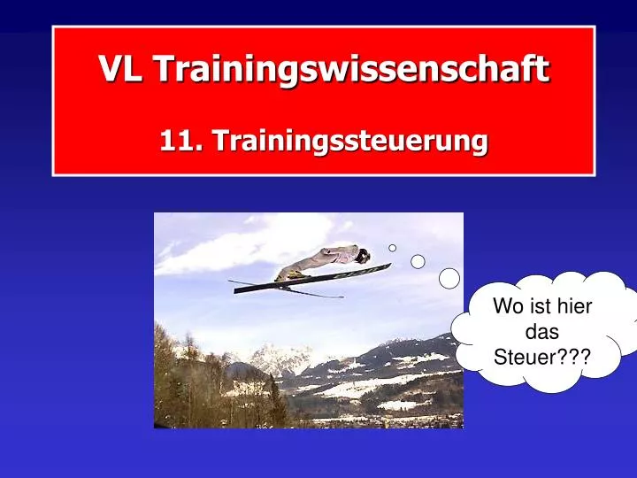 vl trainingswissenschaft 11 trainingssteuerung