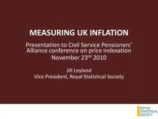 MEASURING UK INFLATION