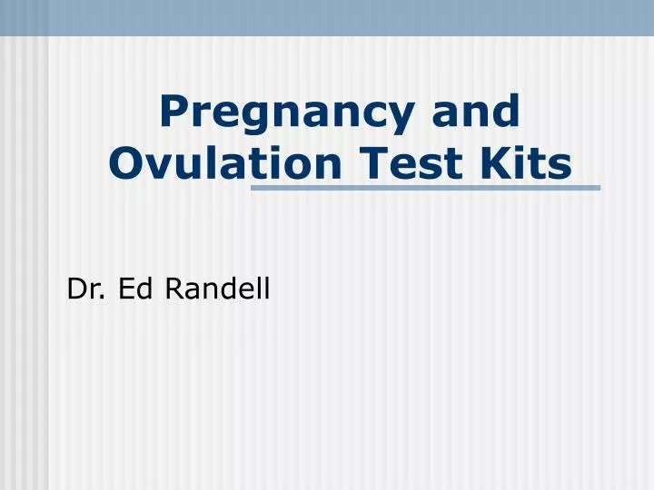 pregnancy and ovulation test kits