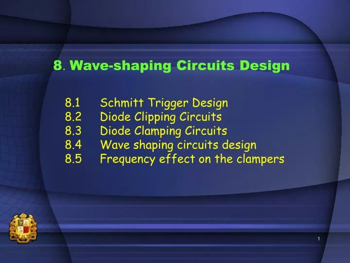8 wave shaping circuits design