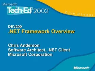 DEV200 .NET Framework Overview