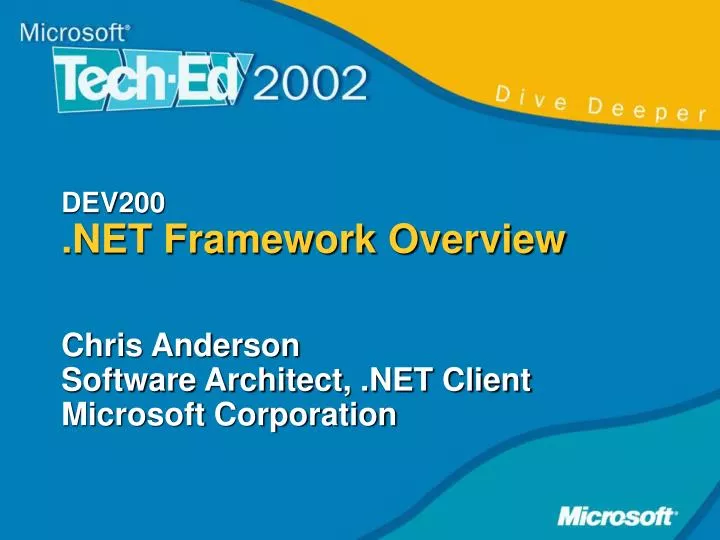 dev200 net framework overview