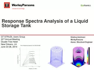 Response Spectra Analysis of a Liquid Storage Tank