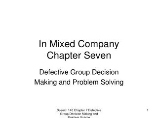 In Mixed Company Chapter Seven