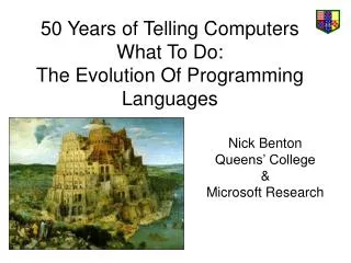 50 Years of Telling Computers What To Do: The Evolution Of Programming Languages