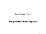 Professional Ethics - slide 1