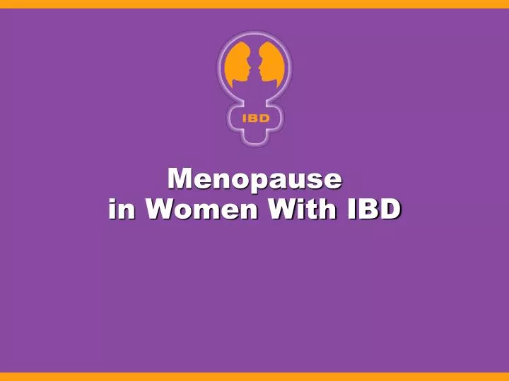 menopause in women with ibd