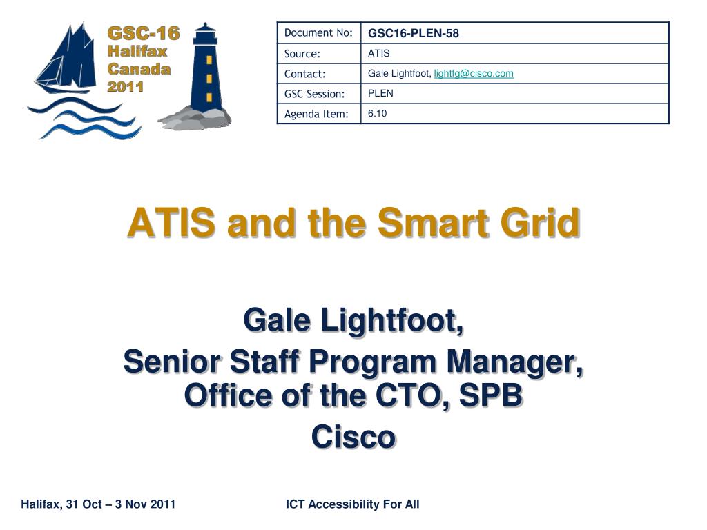 PPT - ATIS and the Smart Grid PowerPoint Presentation, free download ...