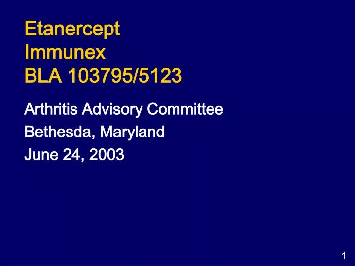 etanercept immunex bla 103795 5123