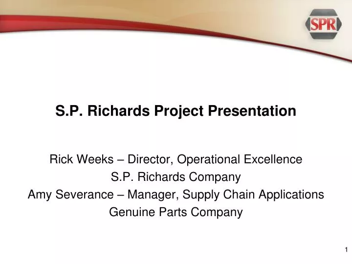 s p richards project presentation