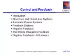 Control and Feedback - slide 1