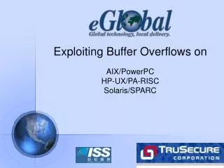Exploiting Buffer Overflows on