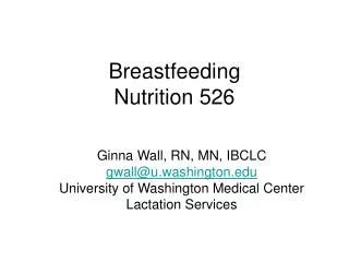 Breastfeeding Nutrition 526