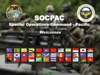 SOCPAC Special Operations Command - Pacific