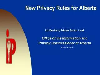 New Privacy Rules for Alberta
