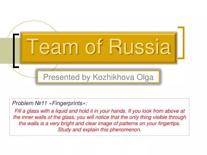 team of russia