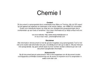 Chemie I
