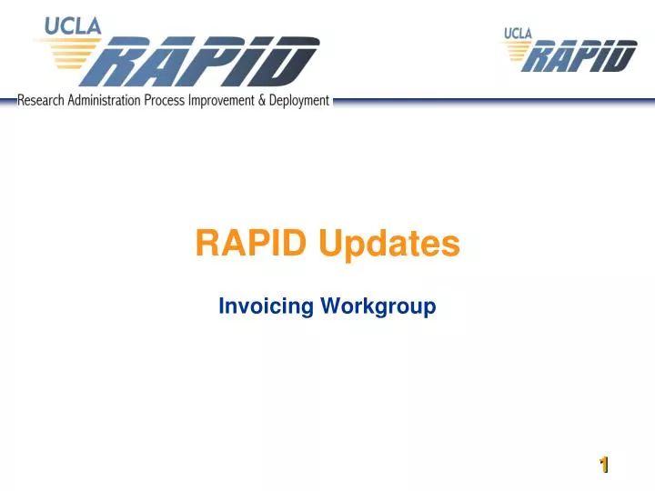 rapid updates invoicing workgroup