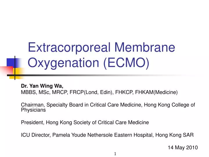 extracorporeal membrane oxygenation ecmo