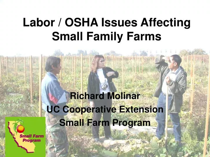 labor osha issues affecting small family farms