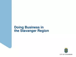 Doing Business in the Stavanger Region