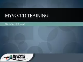 MyVCCCD training