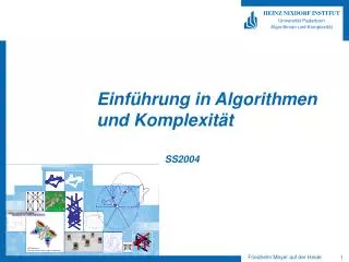 Einführung in Algorithmen und Komplexität
