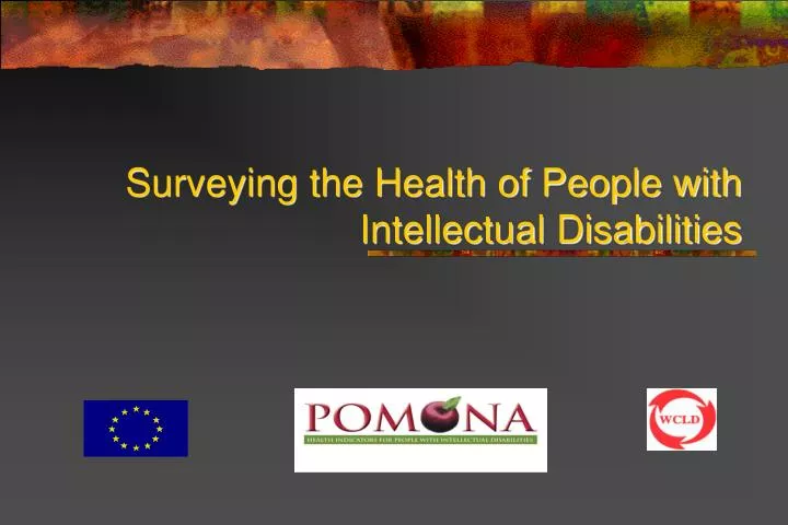surveying the health of people with intellectual disabilities