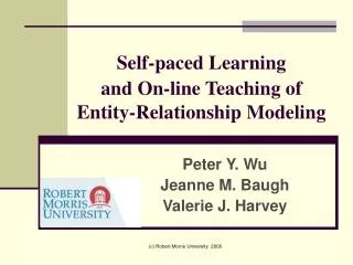 Self-paced Learning and On-line Teaching of Entity-Relationship Modeling