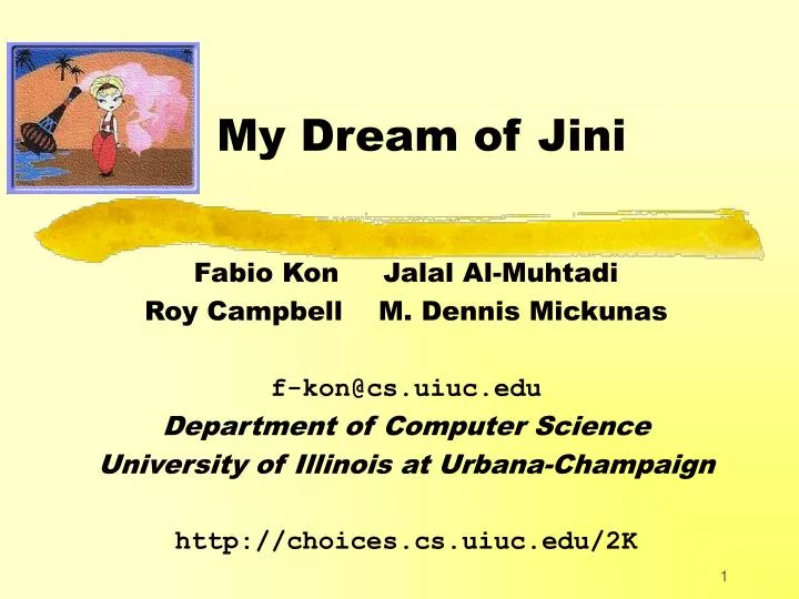 my dream of jini