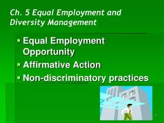 Ch. 5 Equal Employment and Diversity Management