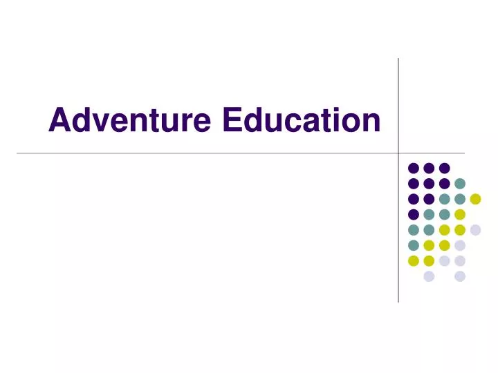 adventure education