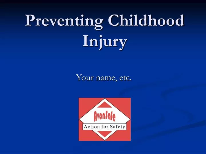 preventing childhood injury