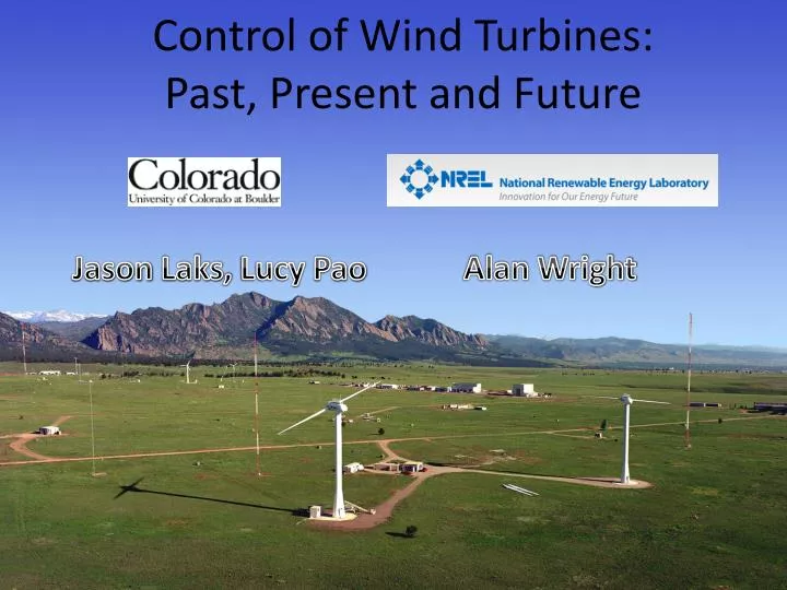 control of wind turbines past present and future